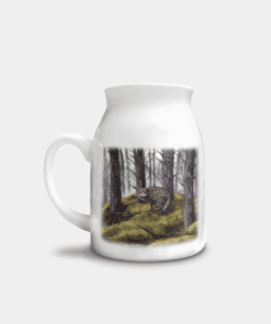 Country Images Personalised Highland Collection Printed Custom Milk Jug Wildcat Wild Cat Wildlife Scotland 1
