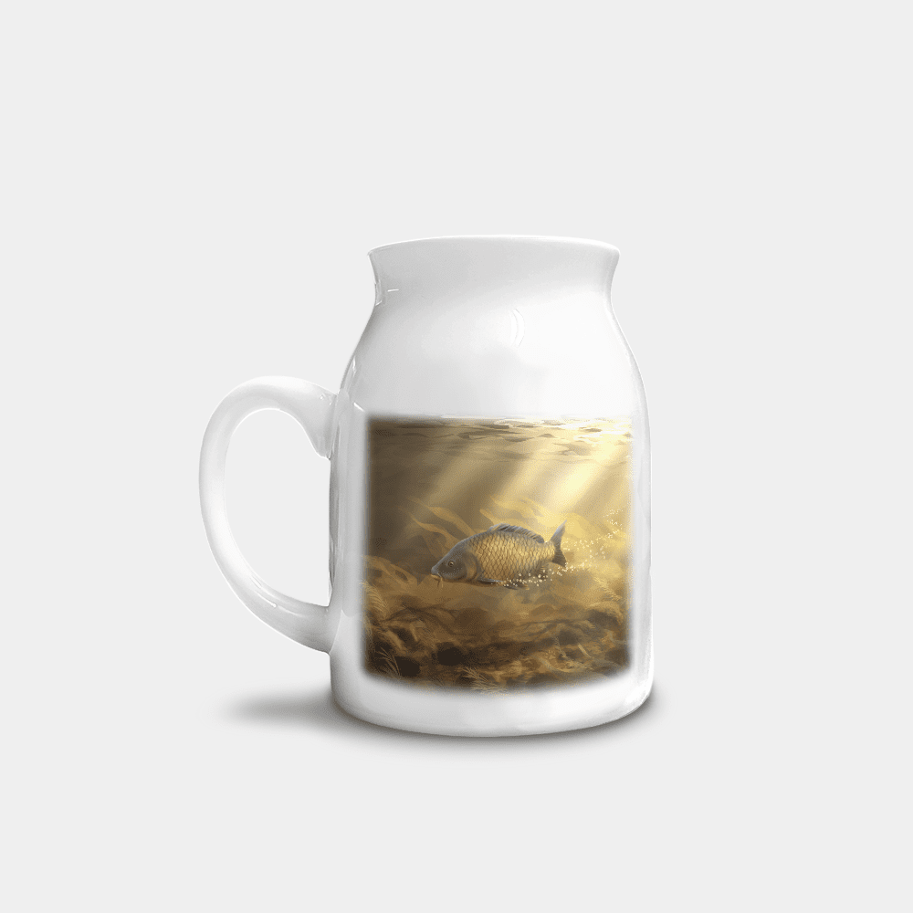Country Images Personalised Printed Custom Milk Jugs Common Carp Angling Angler Fishing Gifts 2