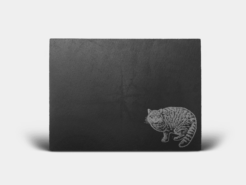Country Images Scotland Custom Personalised Slate Placemats Place Mat Placemat Table Tablemats Engraved Scottish UK Wildcat Wild Cat